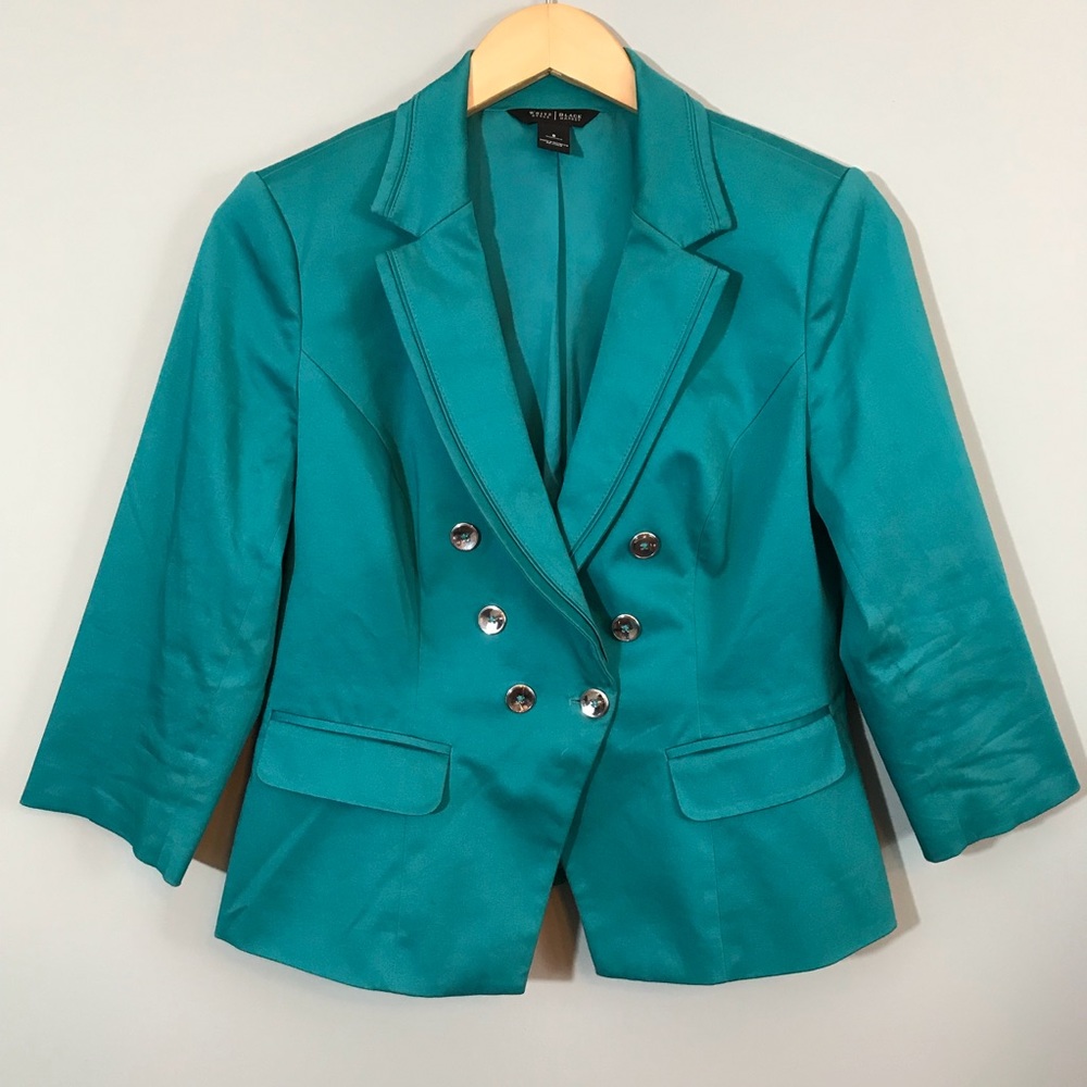 White House Black Market Teal Blazer